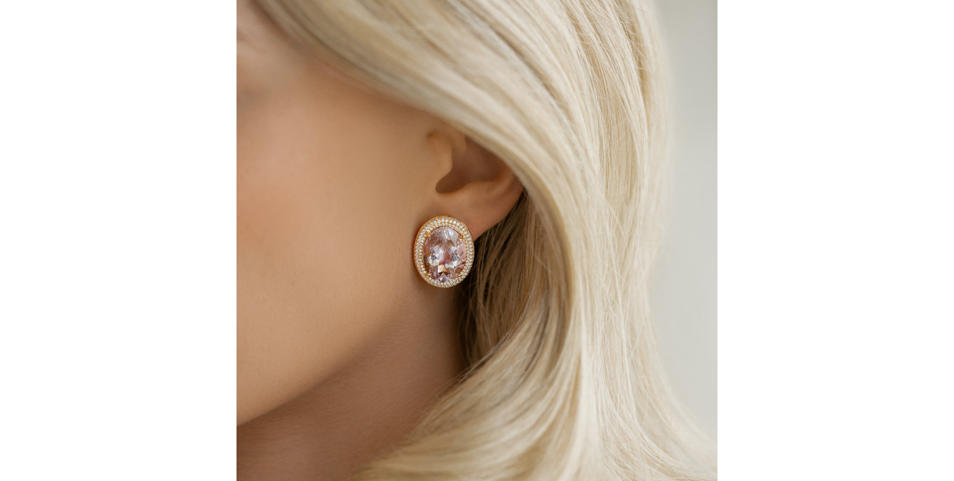 Náušnice s ametystom diamantmi Fantasy Majesty