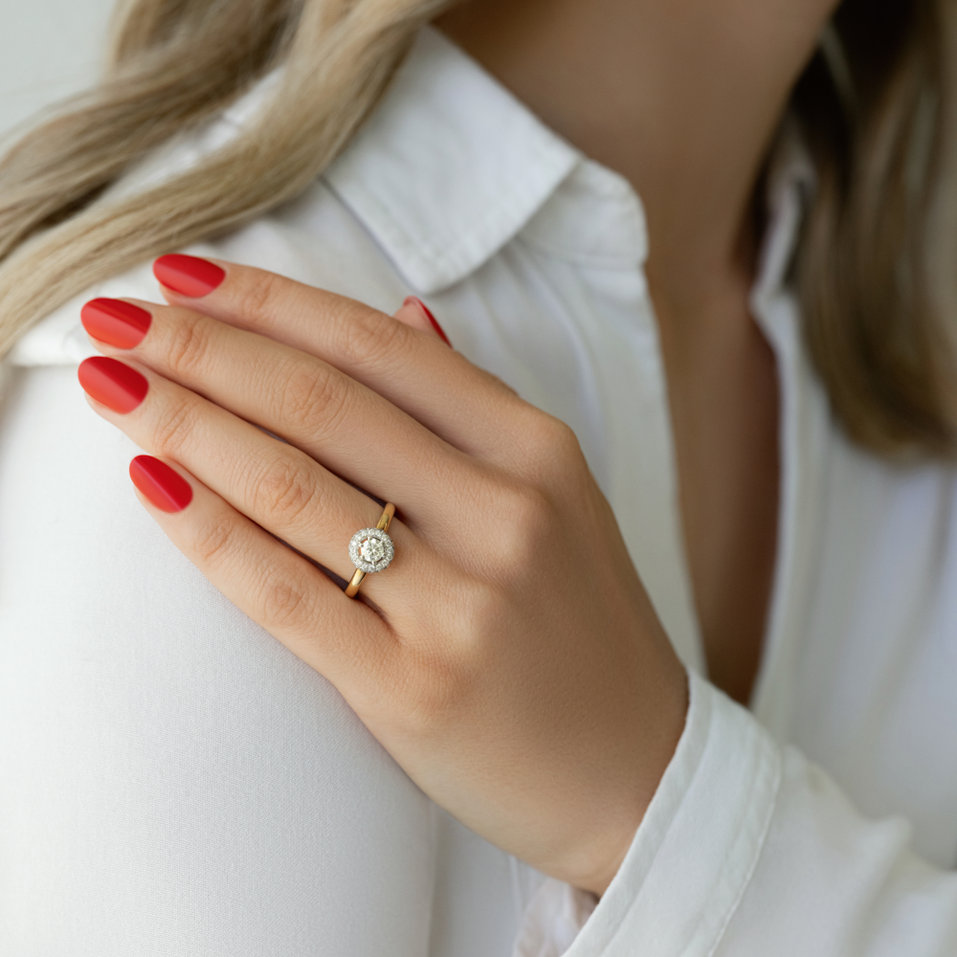 Prsteň s diamantmi Celestielle