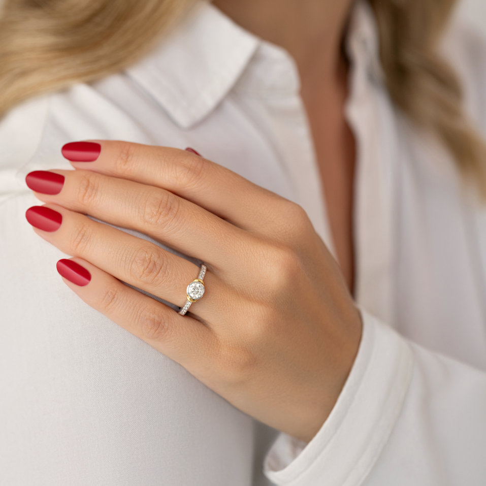 Prsteň s diamantmi Eudocia