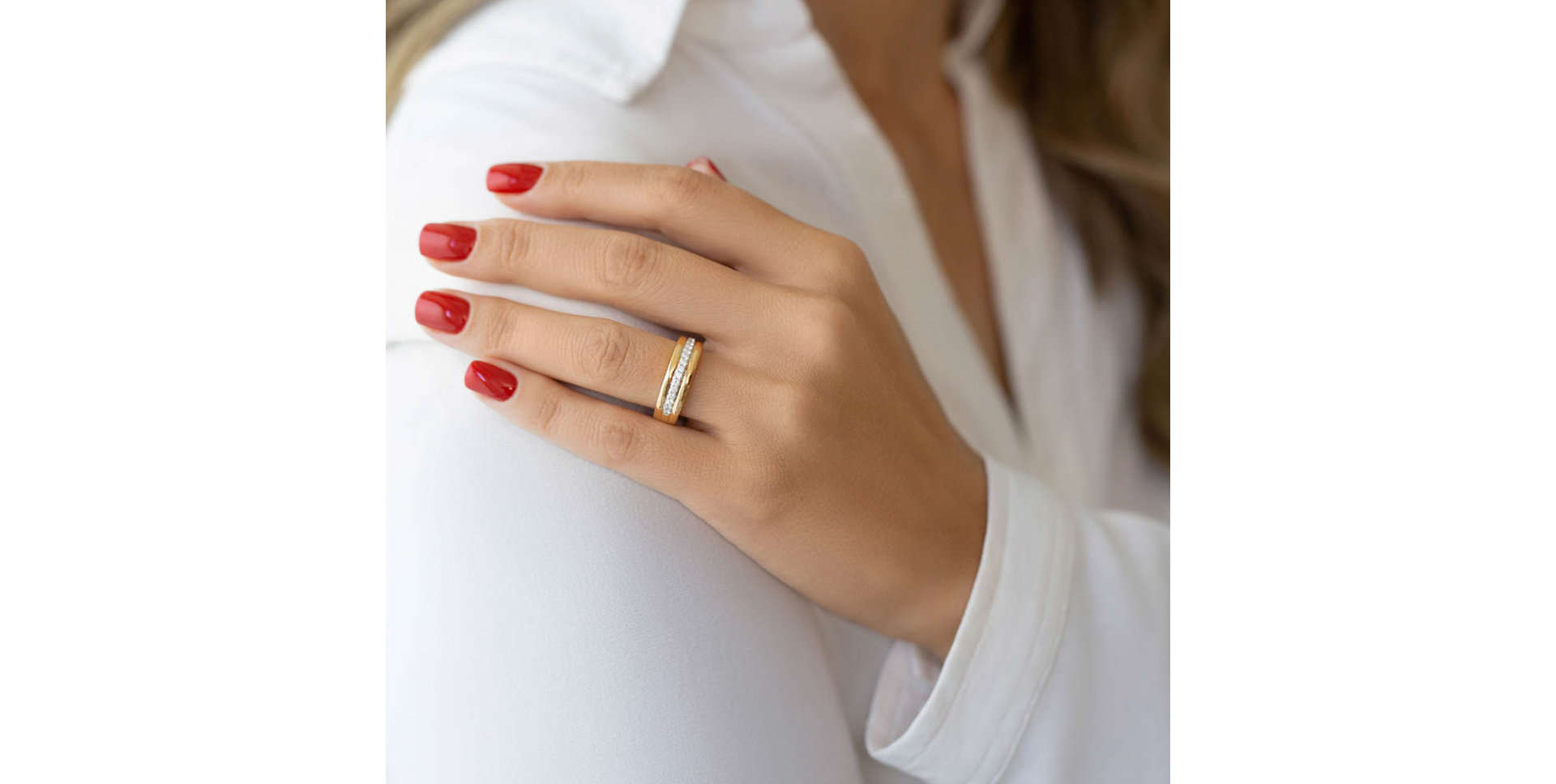 Prsteň s diamantmi Emma