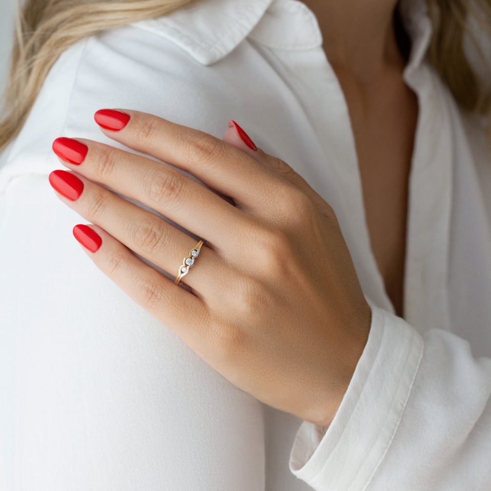 Prsteň s diamantmi Rimtori