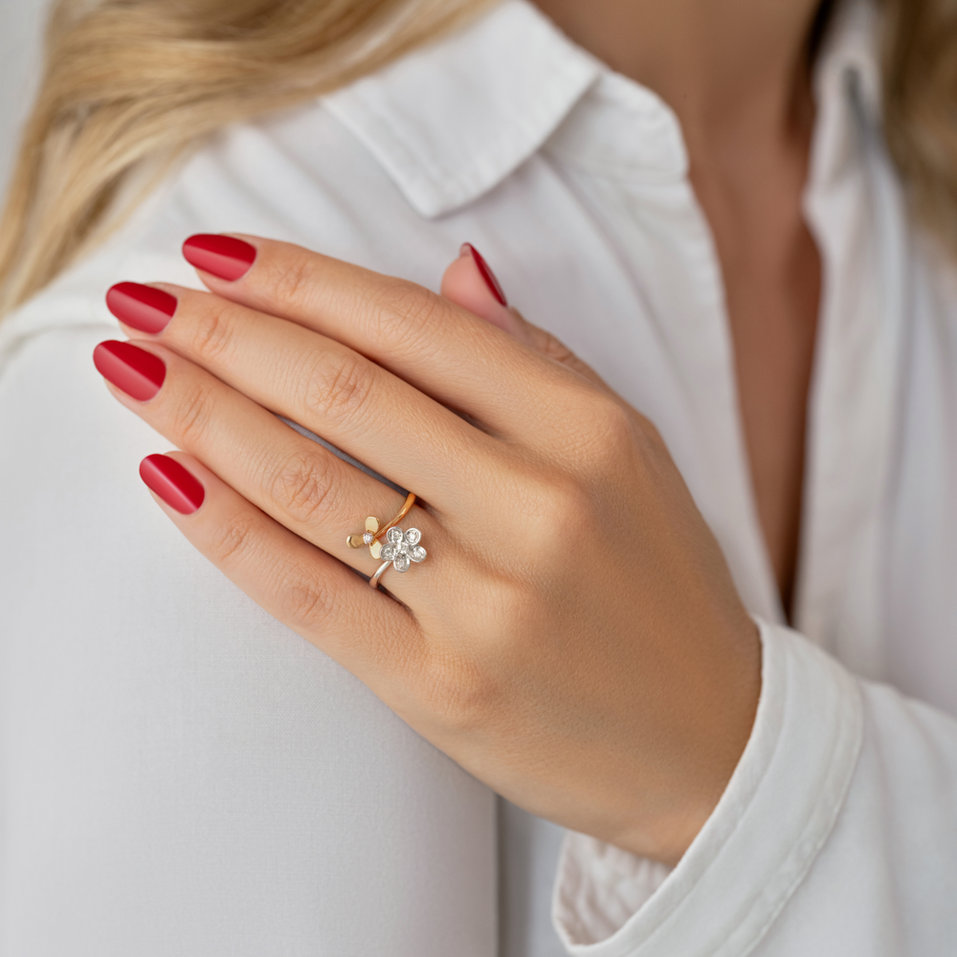 Prsteň s diamantmi Anna