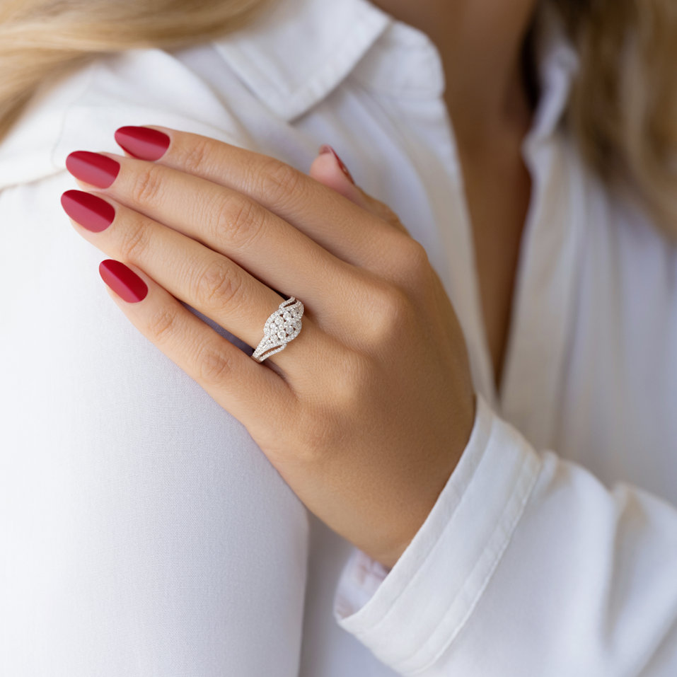 Prsteň s diamantmi Zavia