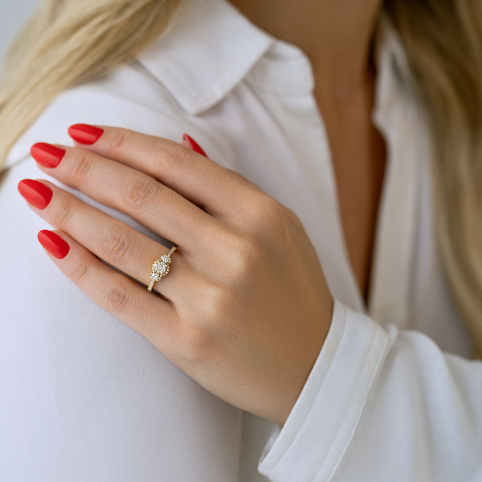 Prsteň s diamantmi Siffre