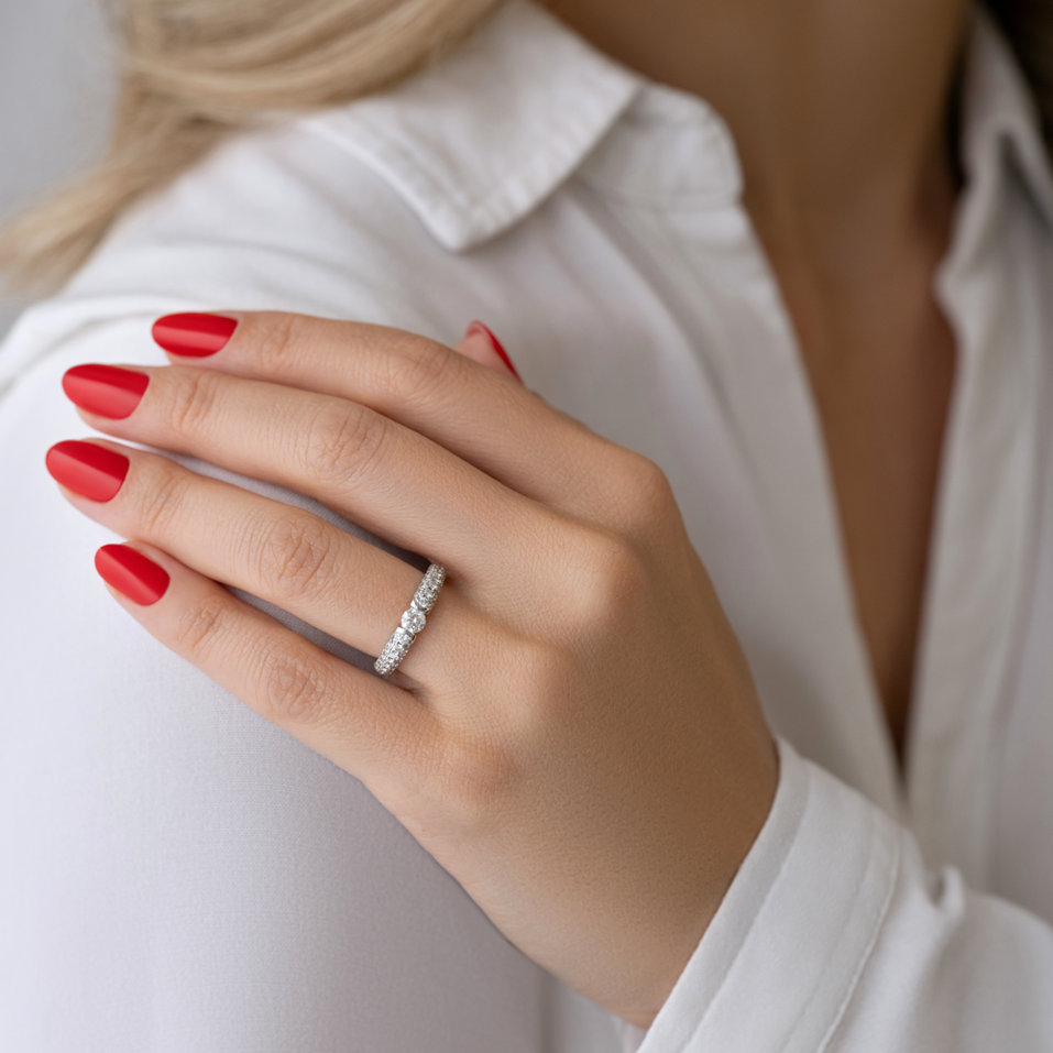Prsteň s diamantmi Adrianne