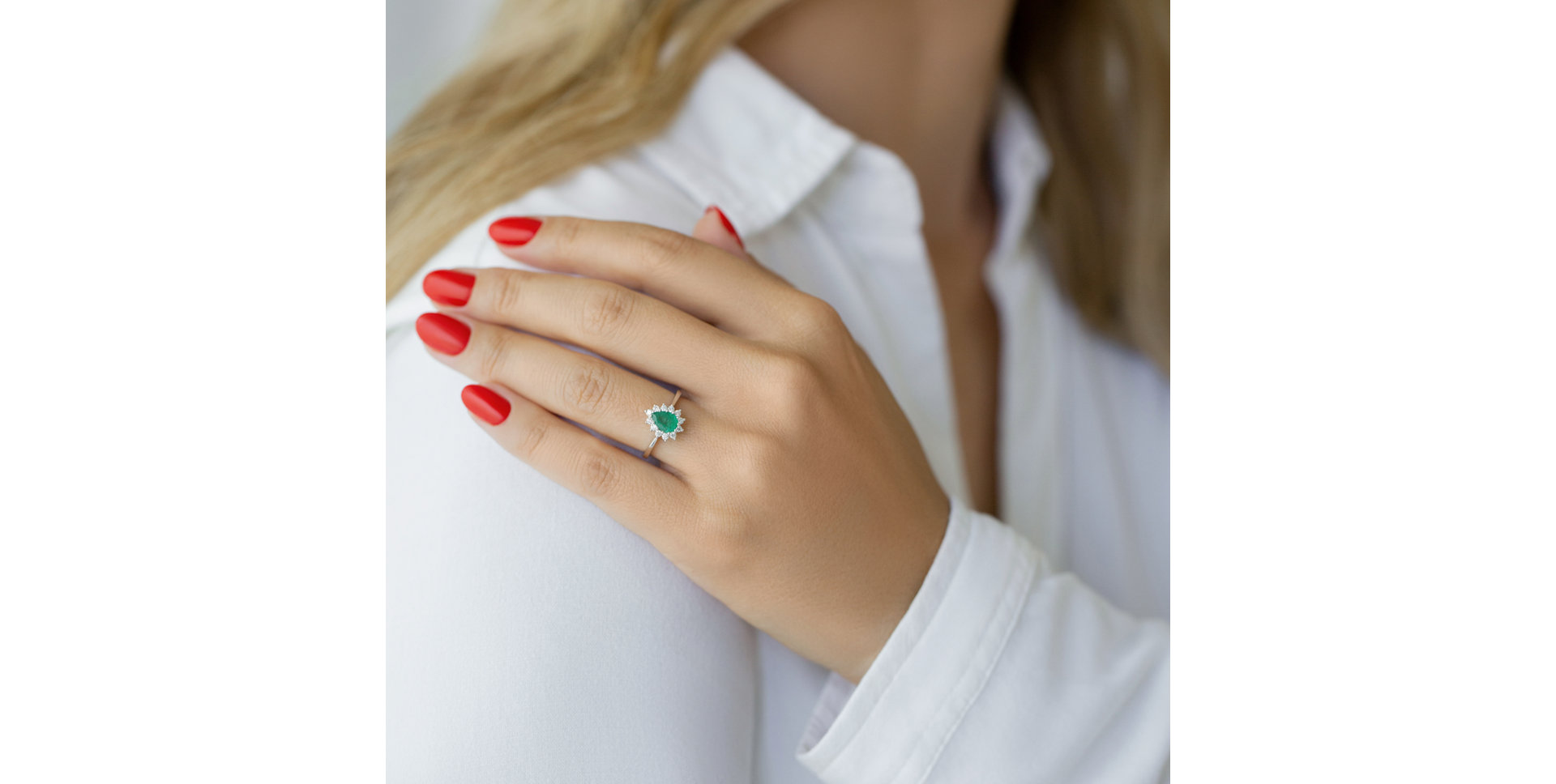 Prsteň s ametystom a diamantmi Selena