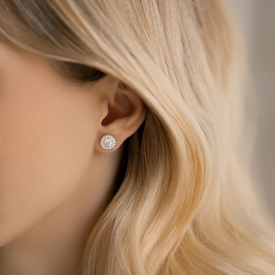 Náušnice s diamantmi Shiny Delight