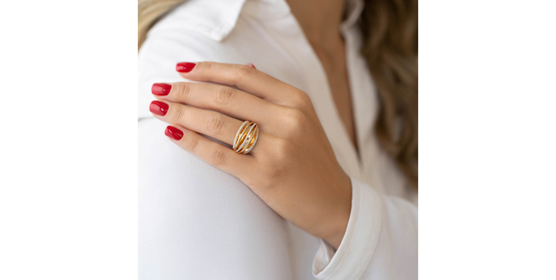 Prsteň s diamantmi Félicie