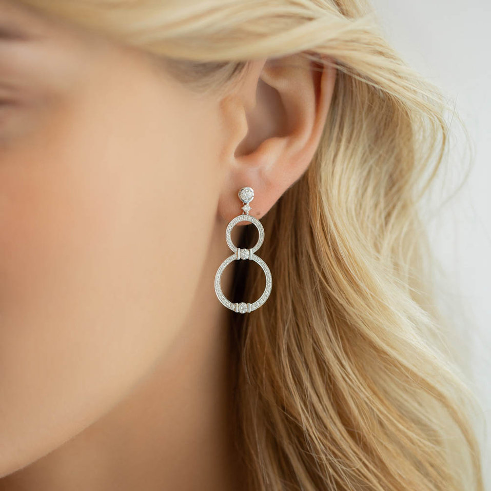 Náušnice s diamantmi Heaven Sparkle