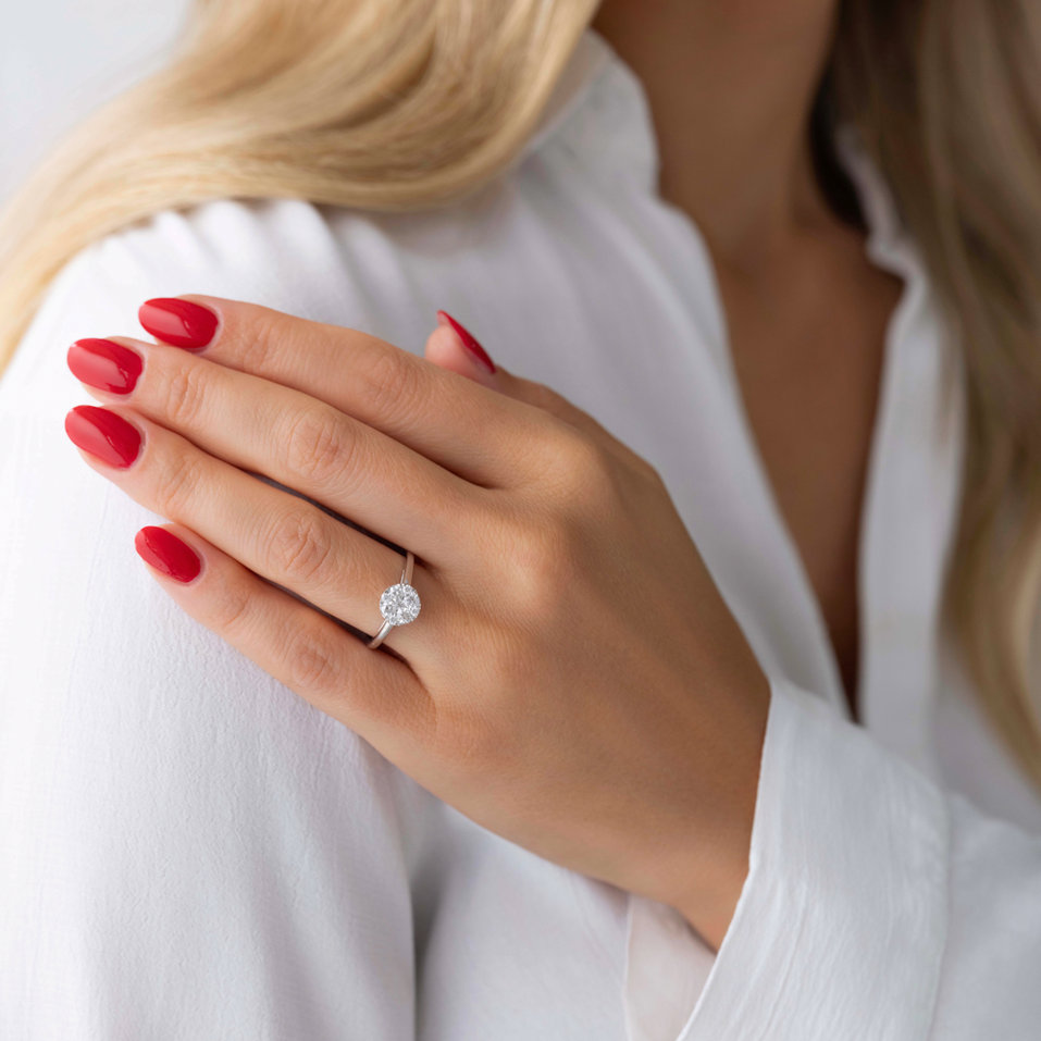 Prsteň s diamantmi Luxury Glow