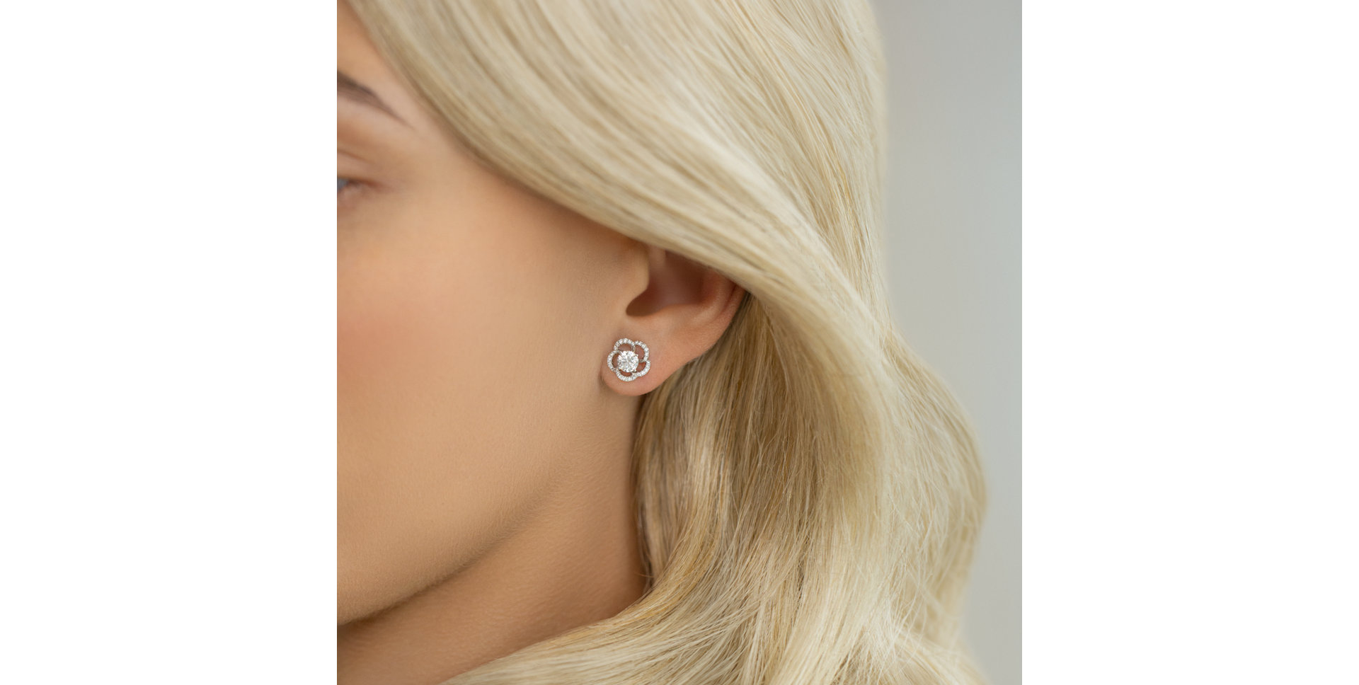 Náušnice s diamantmi Bright Meadow