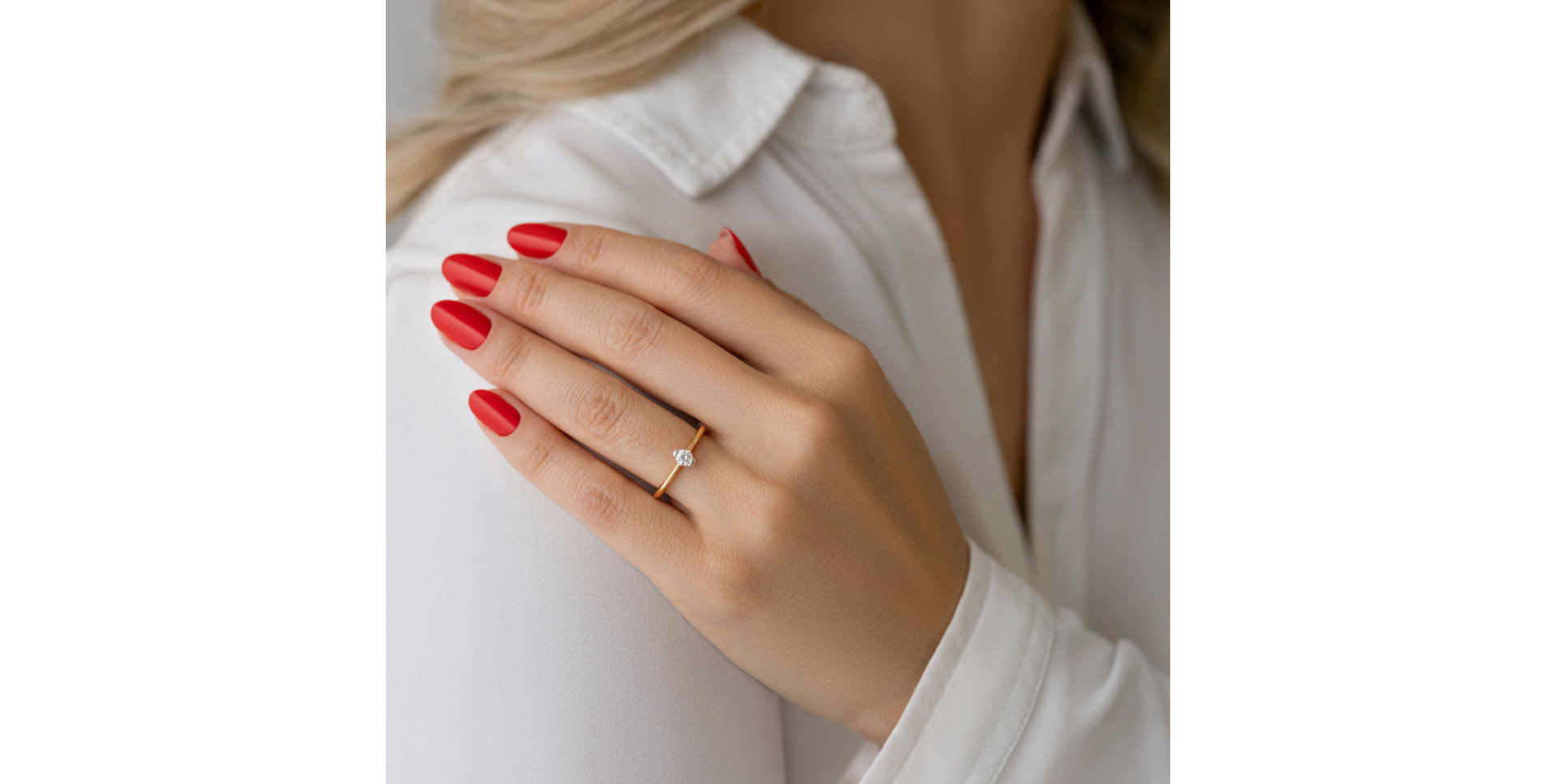 Prsteň s diamantom Euphemia