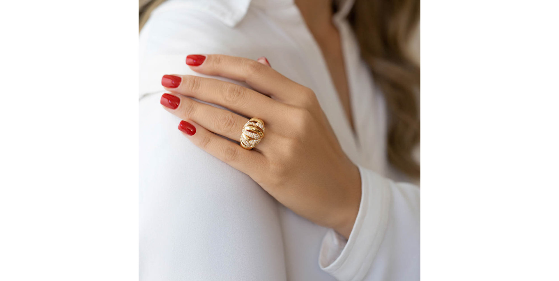 Prsteň s diamantmi Pink Rosemary