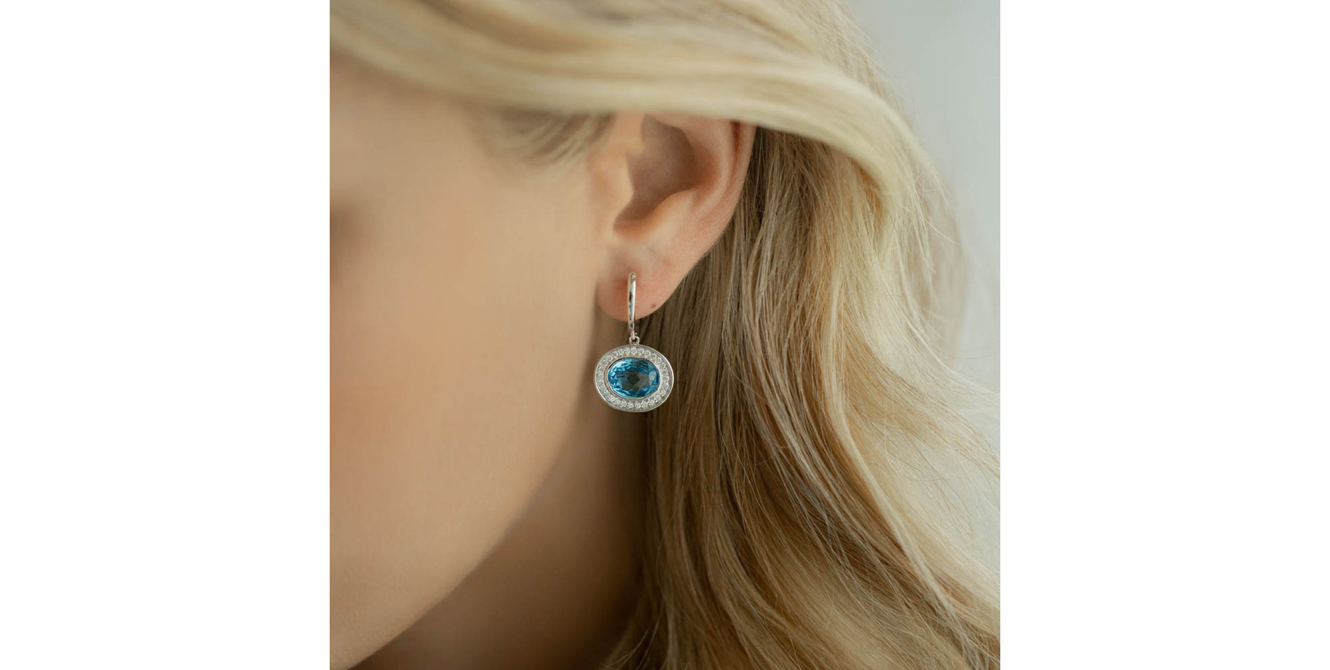 Náušnice s ametystom diamantmi Ariella