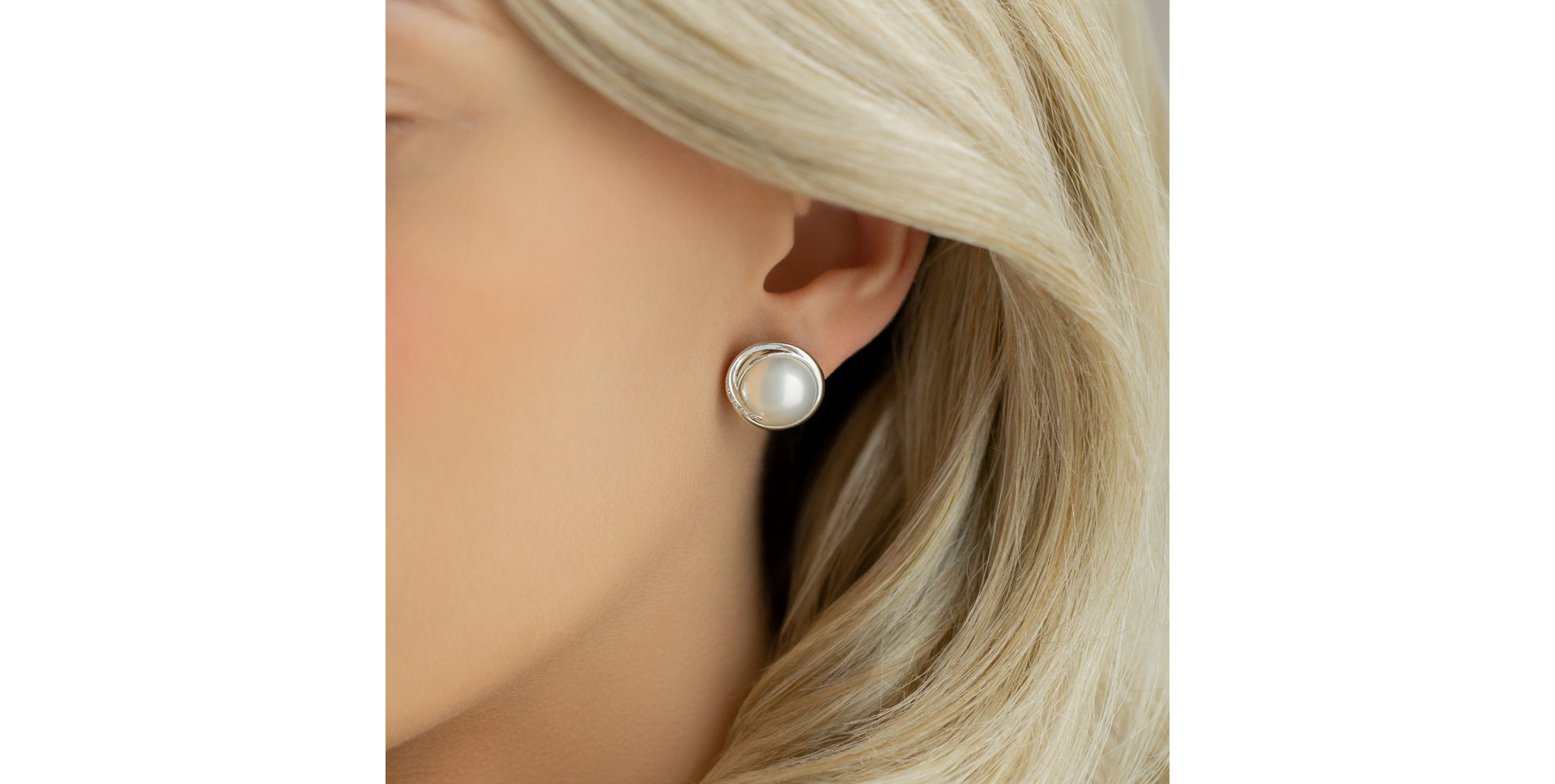 Náušnice s perlou a diamantmi Lorena Waves