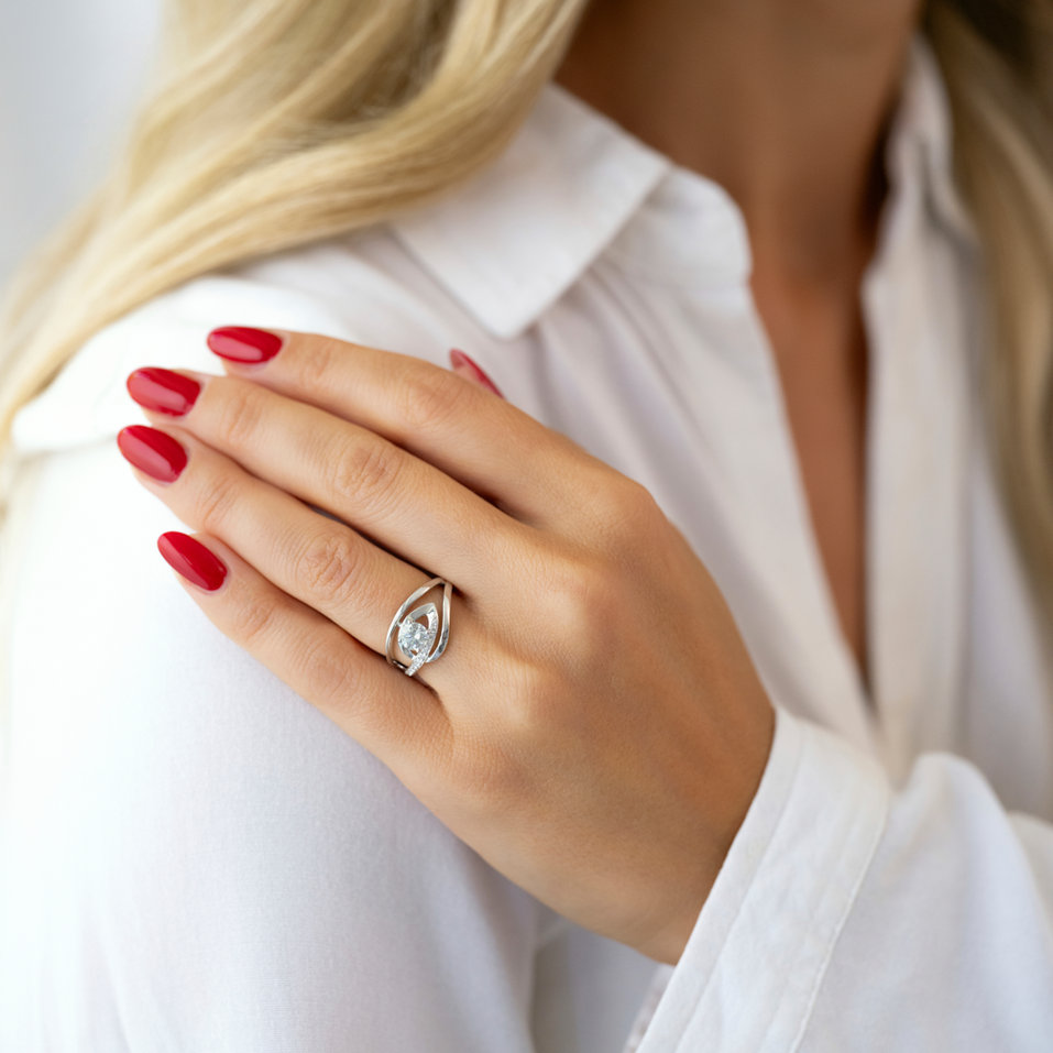 Prsteň s diamantmi Nielson Romance
