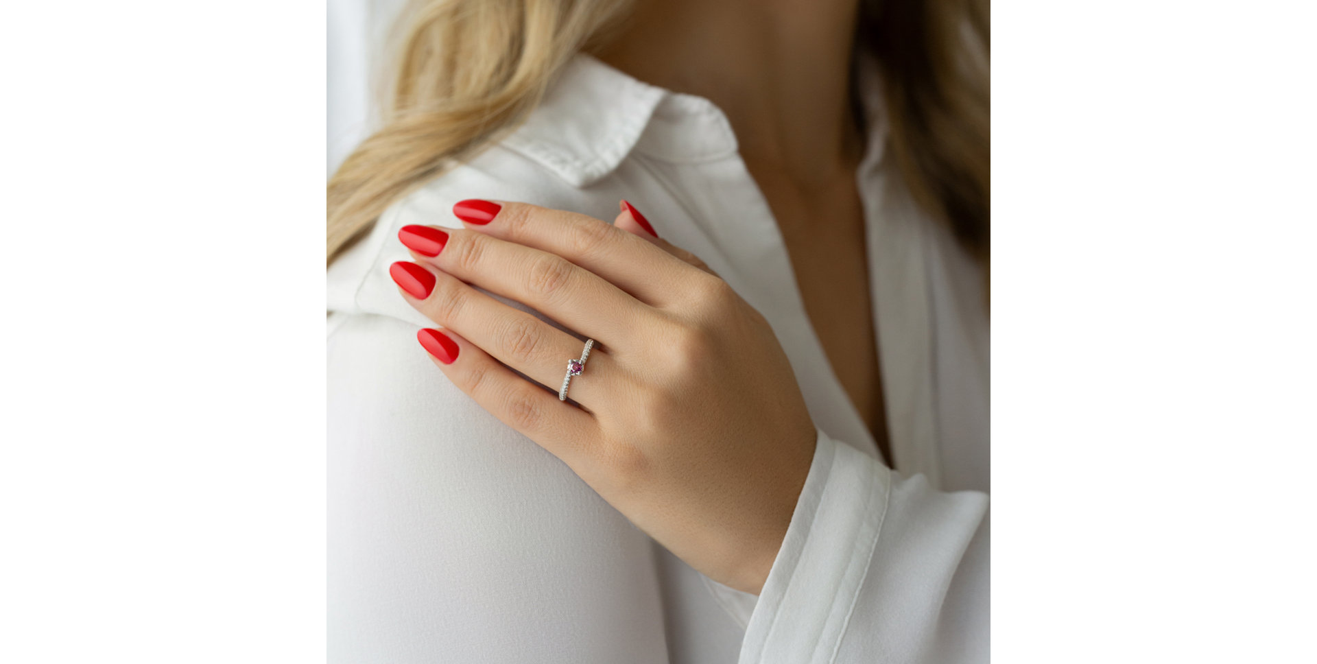 Prsteň s ružovými diamantmi Chiara