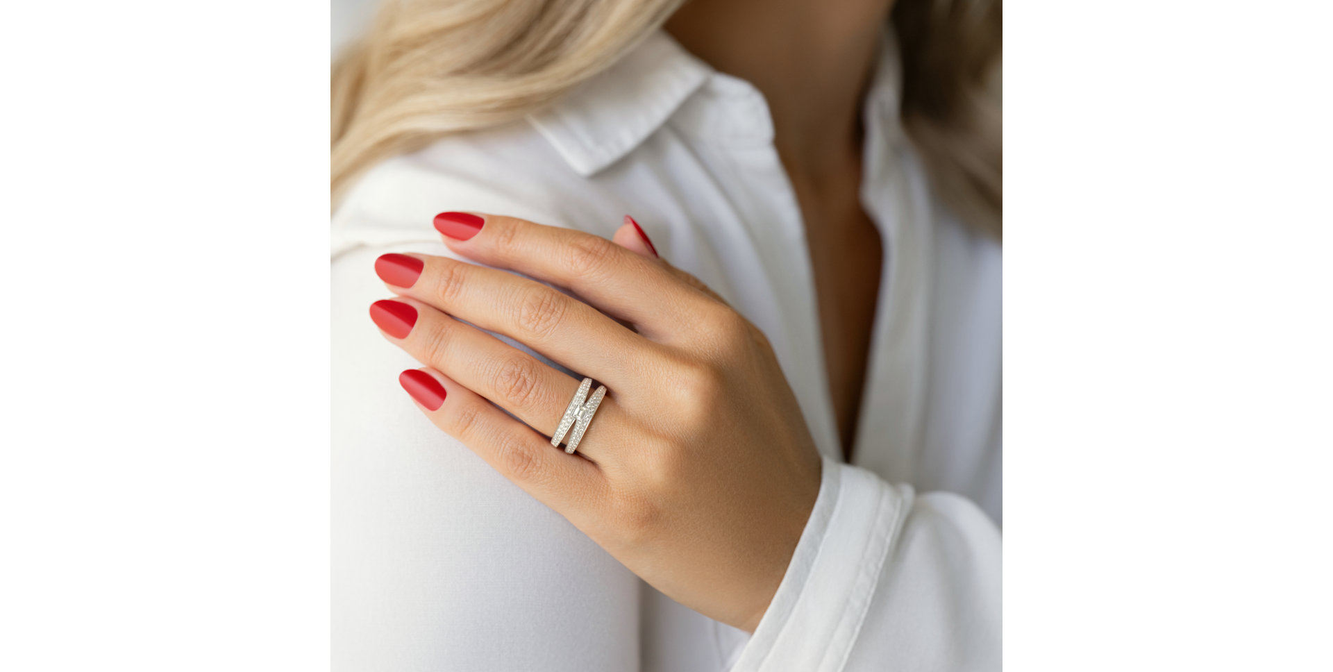 Prsteň s diamantmi Unique Love