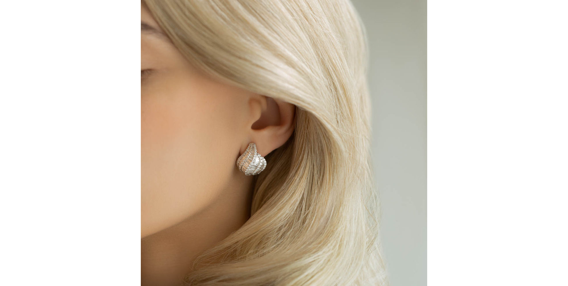 Náušnice s diamantmi Star Row