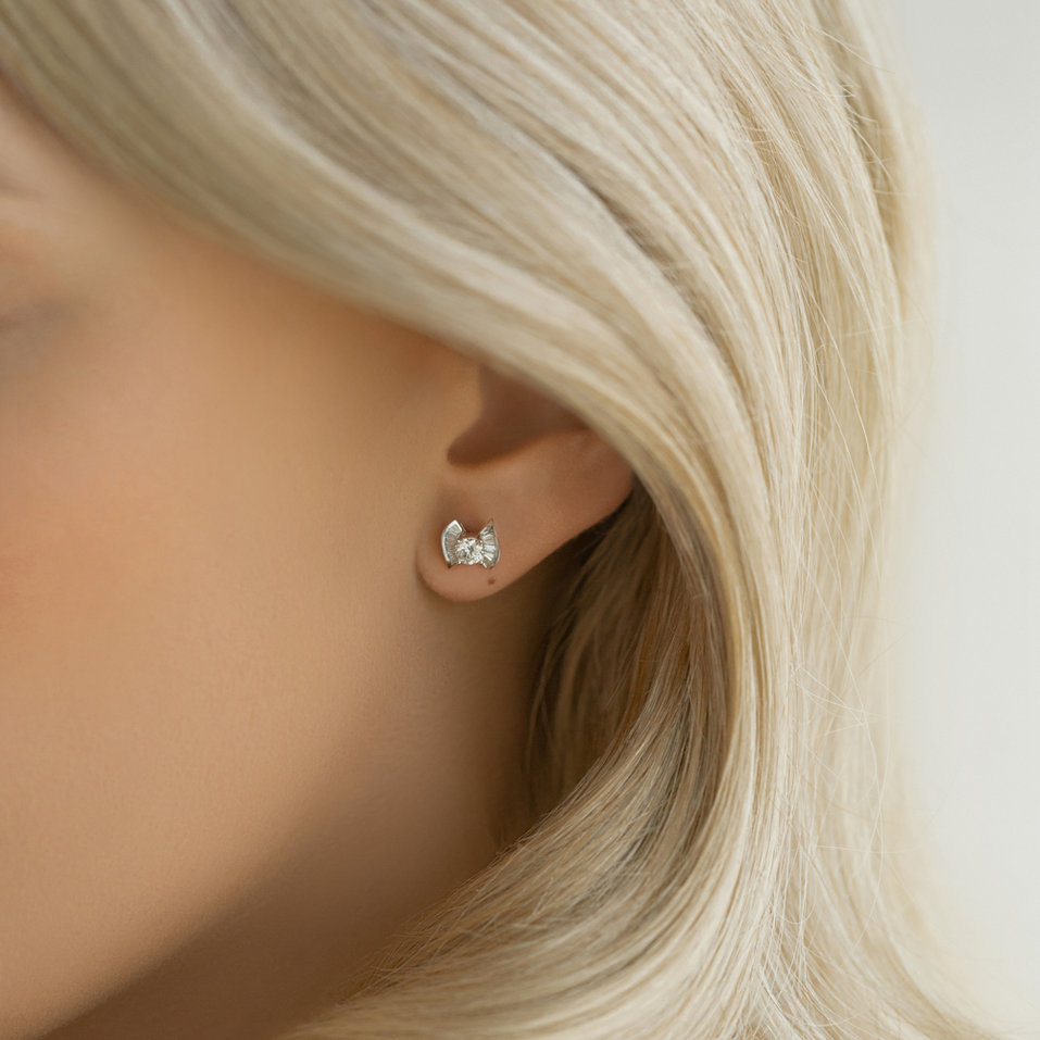 Náušnice s diamantmi Hisham