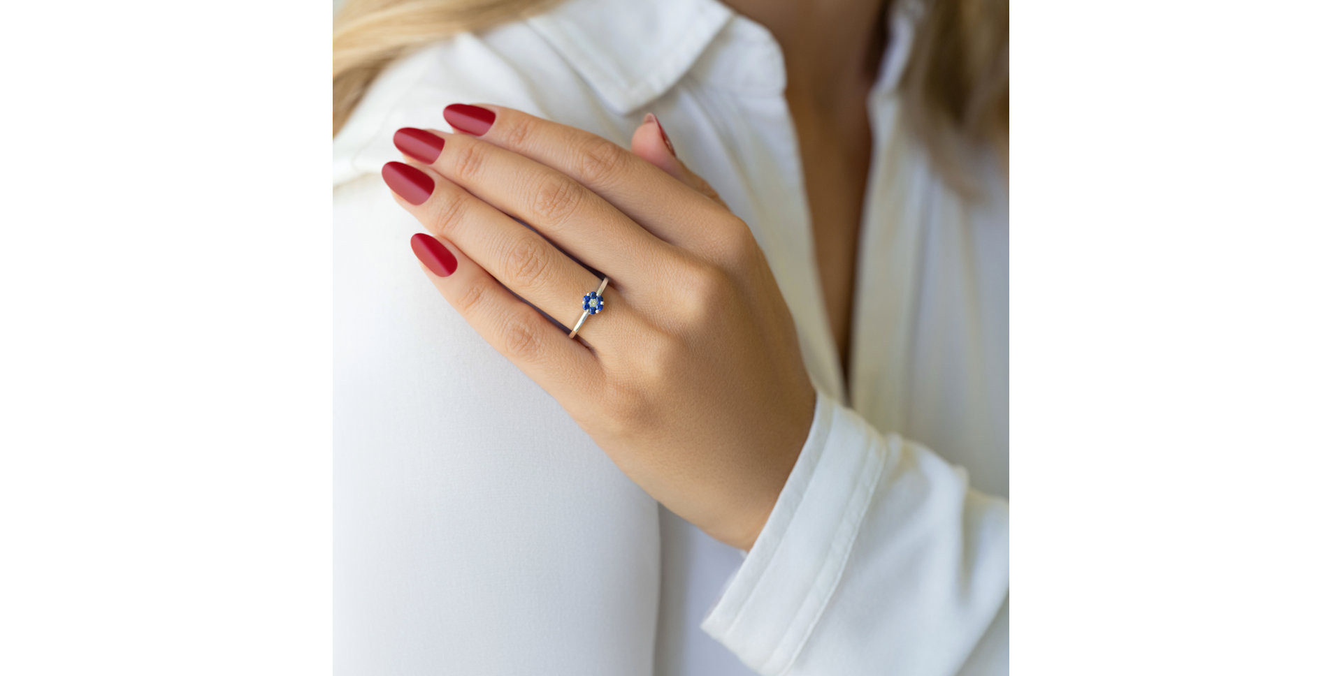 Prsteň s diamantmi a rubínmi Hollings