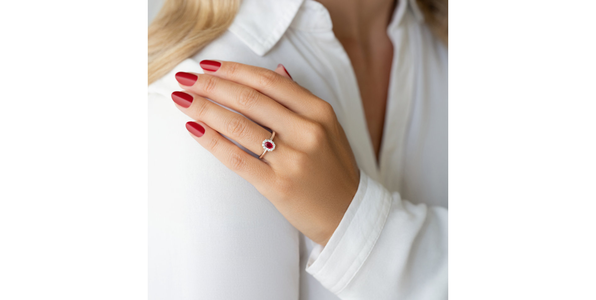 Prsteň s rubínom a diamantmi Mazthoril