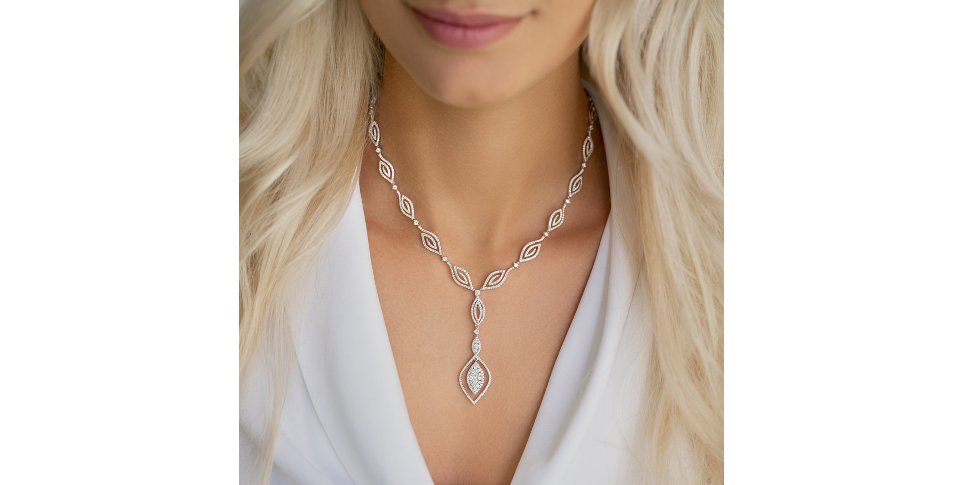 Náhrdelník s diamantmi Adorable