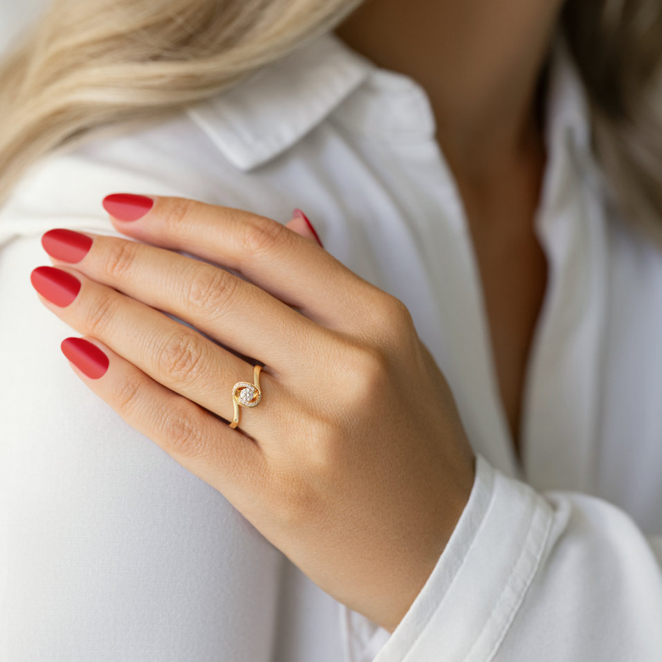 Prsteň s diamantmi Celestial Shimmer