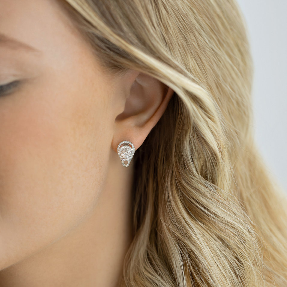 Náušnice s diamantmi Coniah