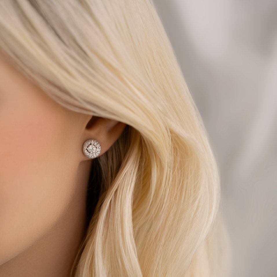 Náušnice s diamantmi Twilight Zone