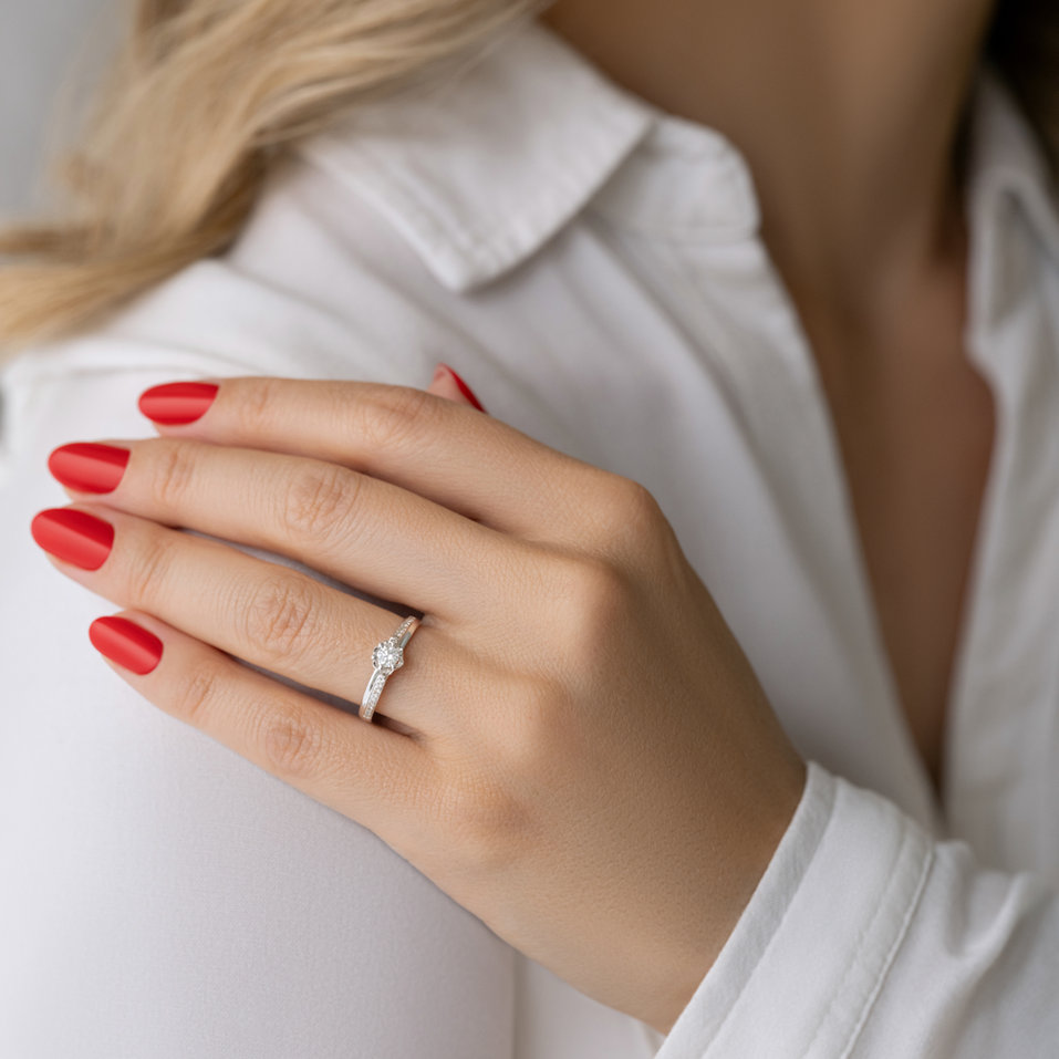 Prsteň s diamantmi Sébastienne
