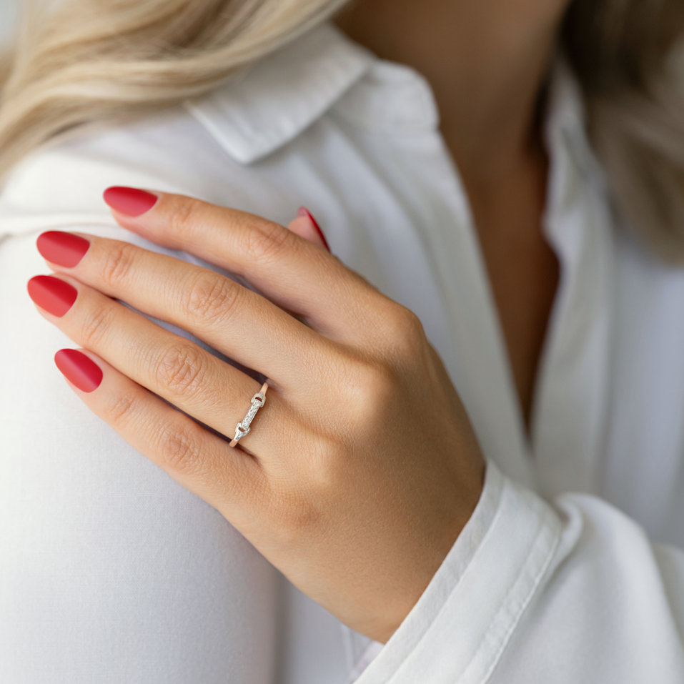 Prsteň s diamantmi Rosalia Charm