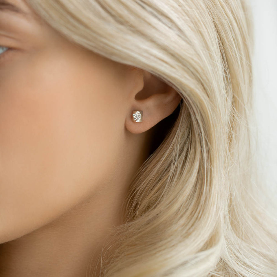 Náušnice s diamantmi Aurora Glitter