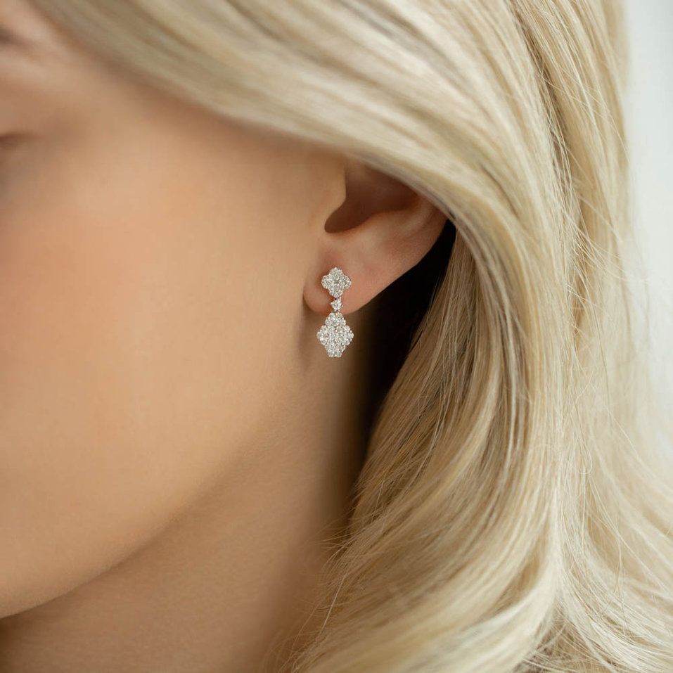 Náušnice s diamantmi Royal Tears