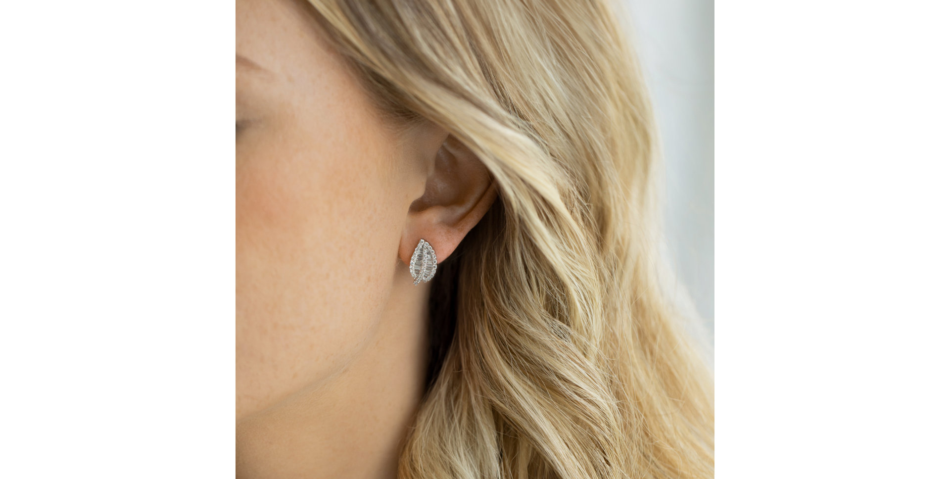 Náušnice s diamantmi Snowdrop