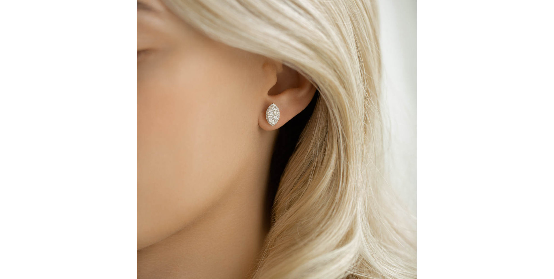 Náušnice s diamantmi Graceful