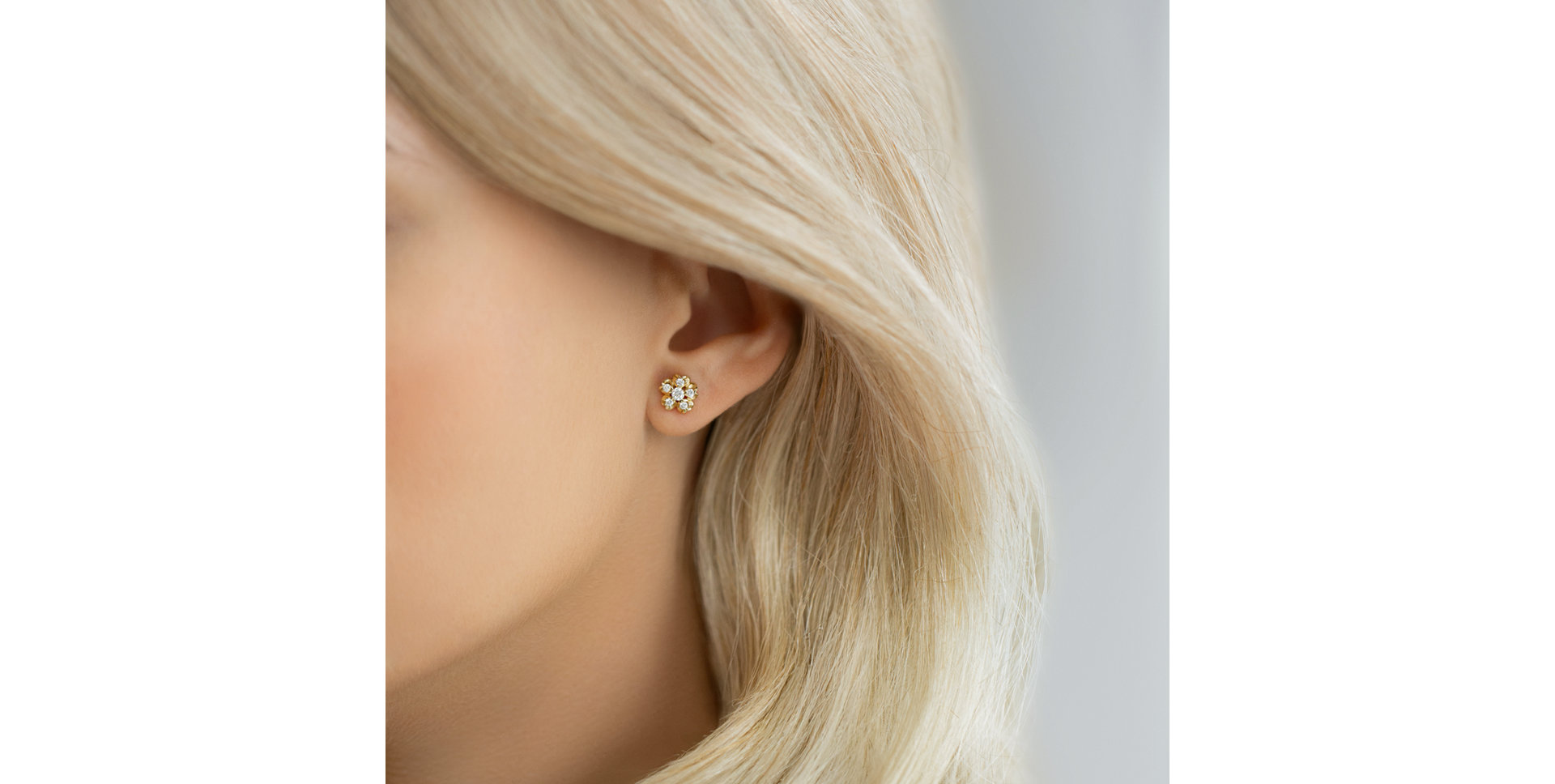 Náušnice s diamantmi Asters