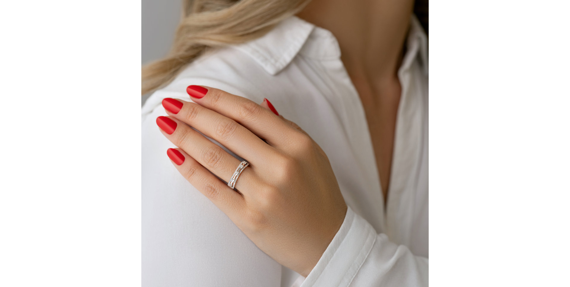 Prsteň s diamantmi Saffronus