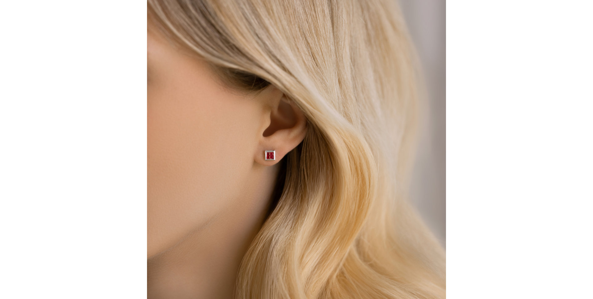 Náušnice s rubínmi Tempest Fury