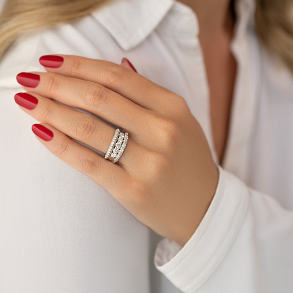 Prsteň s diamantmi Bernadette