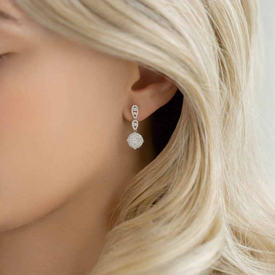 Náušnice s diamantmi Renesmee