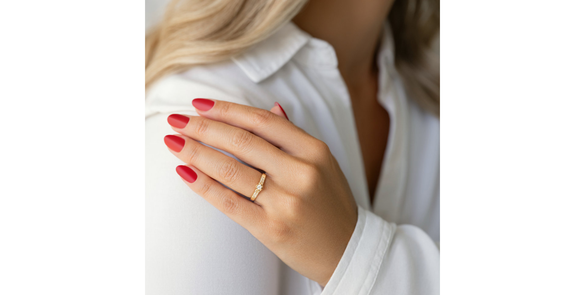 Prsteň s diamantmi Moon Mosaic