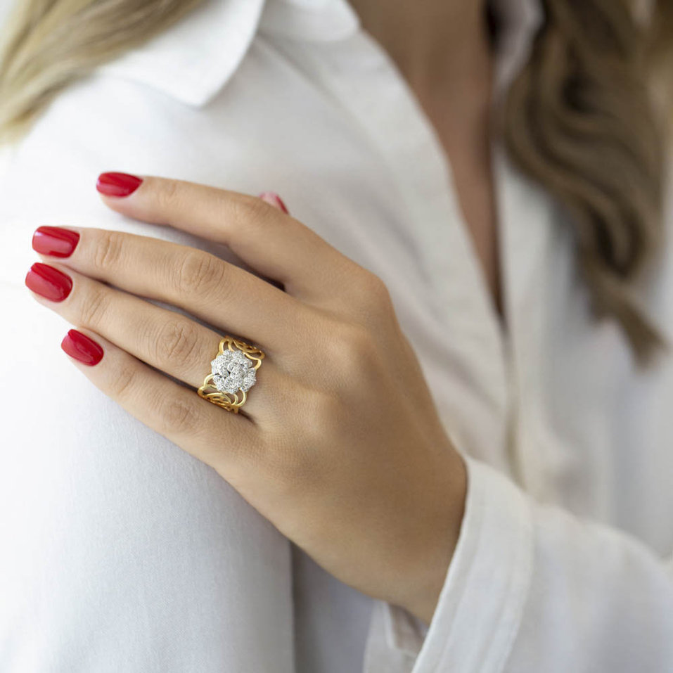 Prsteň s diamantmi Poetic Garden