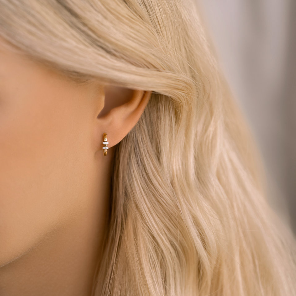 Náušnice s diamantmi Beautiful Blaze