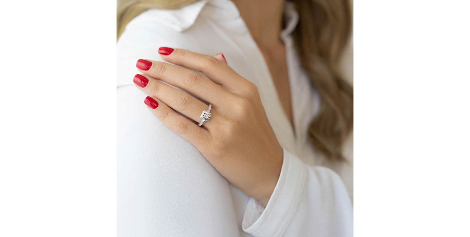 Prsteň s diamantmi Anastasia