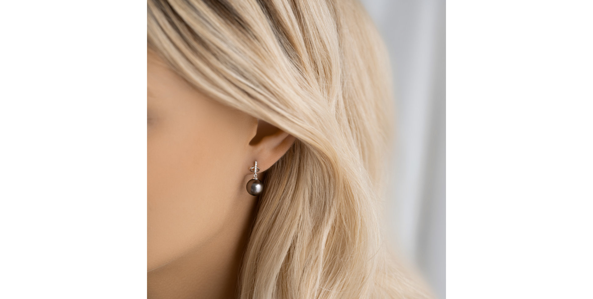 Náušnice s perlou a diamantmi Ocean Rhythm