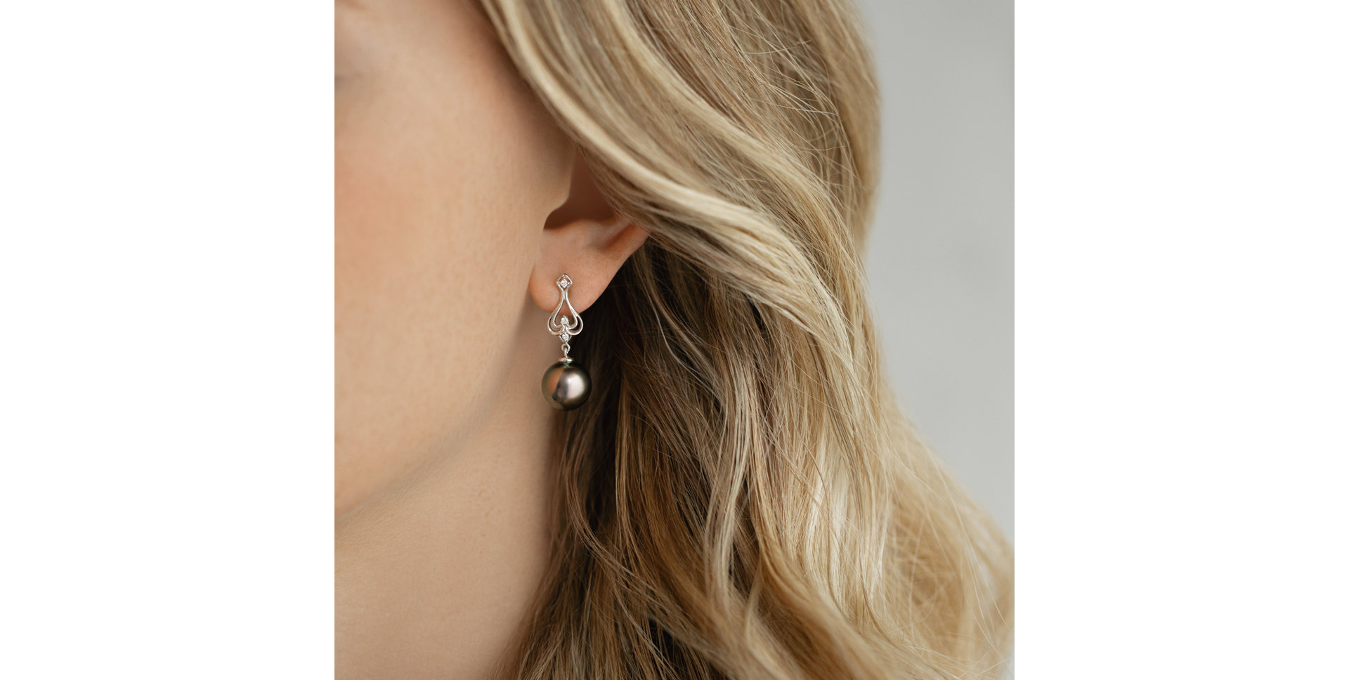 Náušnice s perlou a diamantmi Astral Ocean