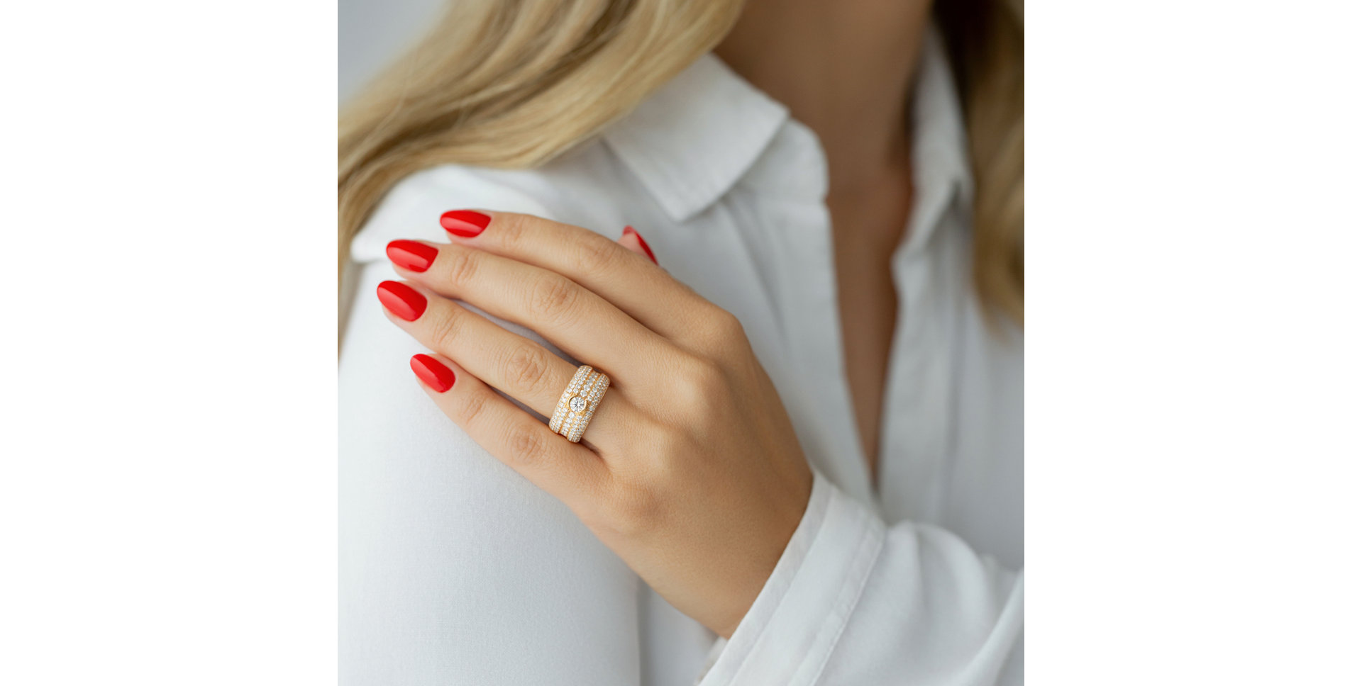 Prsteň s diamantmi Clarissa