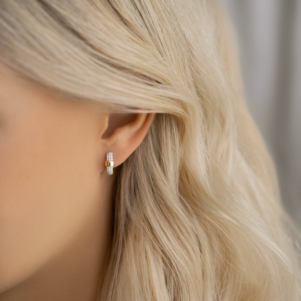 Náušnice s diamantmi Chrétien