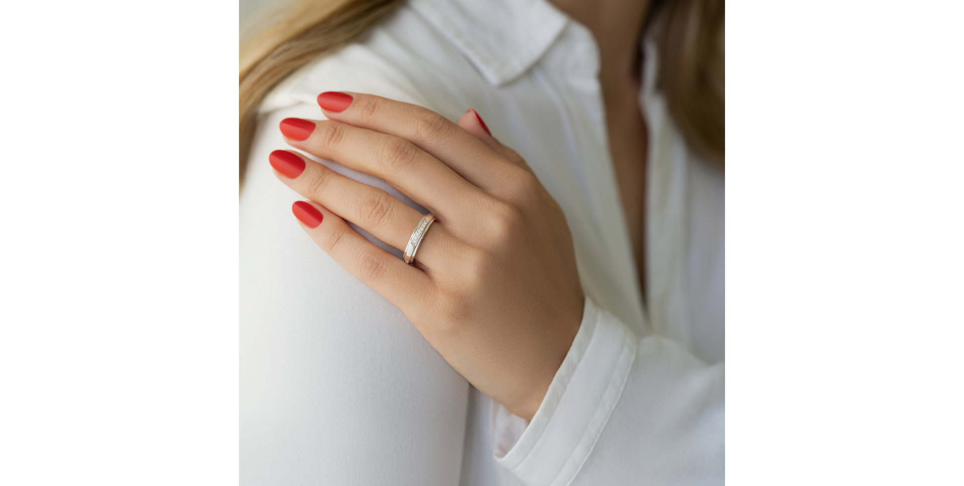 Prsteň s diamantmi Star Line